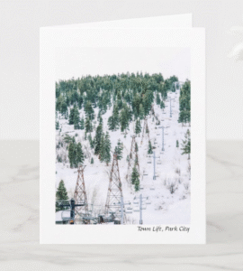 Town lift, park city, ski town, snow, ski gifts