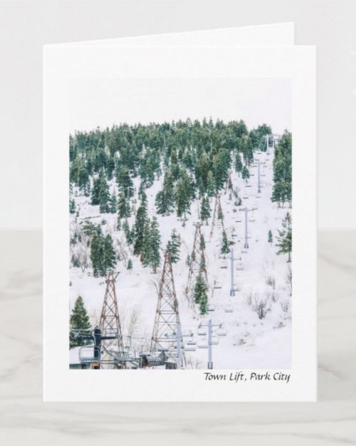 Town lift, park city, ski town, snow, ski gifts
